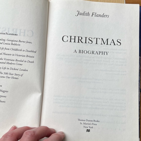Christmas A Biography First Edition Hardcover Book By Judith Flanders - Picture 5 of 14